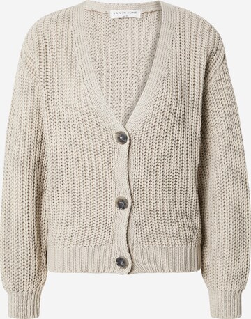 JAN 'N JUNE Knit Cardigan 'LENA' in Beige: front