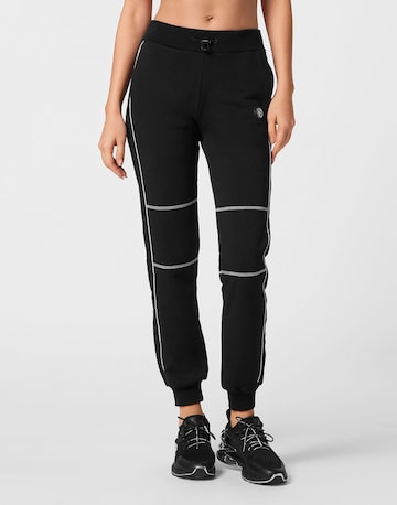 Plein Sport - Tapered Pantalón en negro: frente