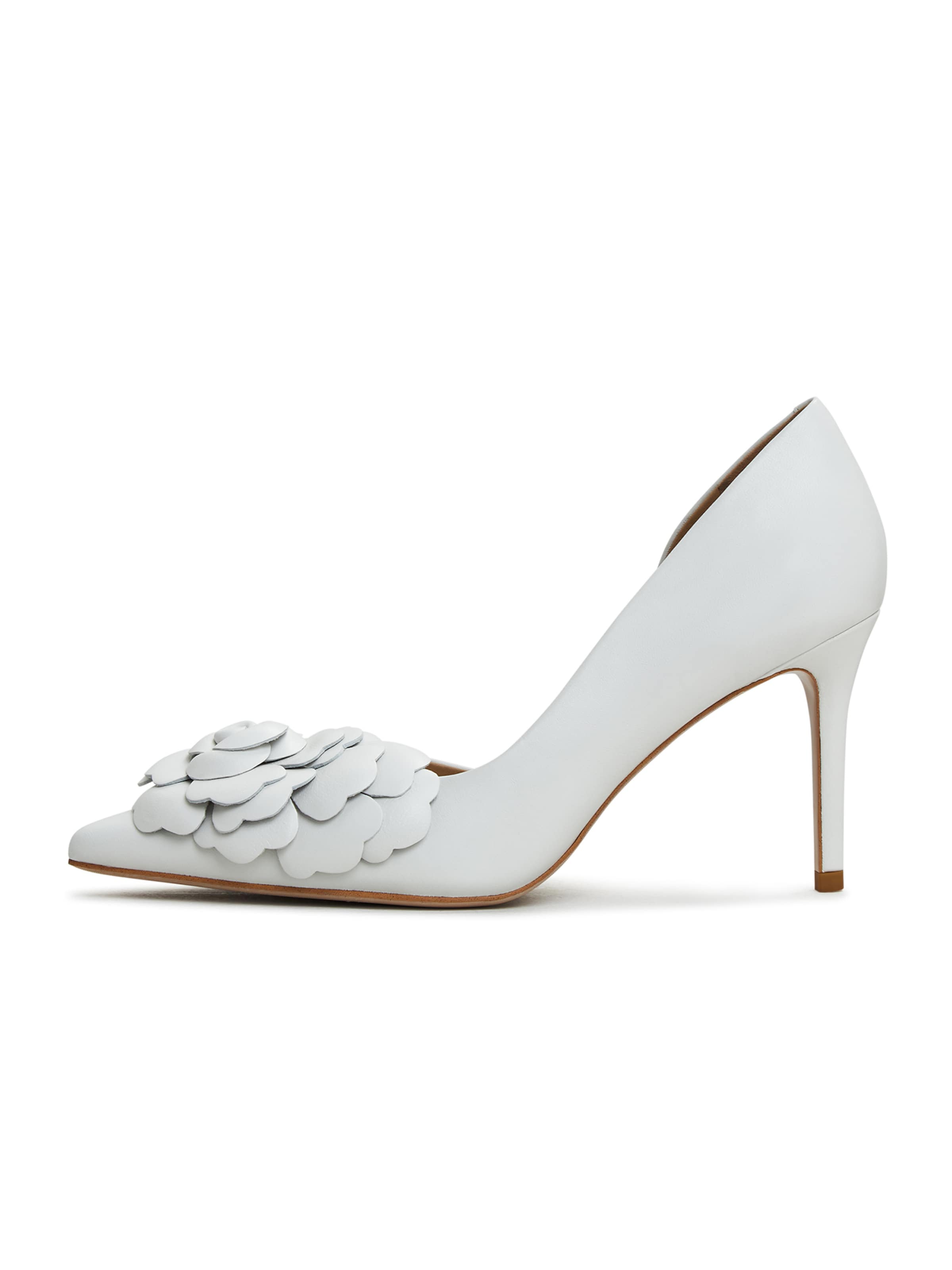 CESARE GASPARI Pumps in Wit: voorkant