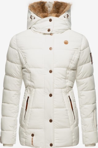 MARIKOO Winter Jacket 'Nekoo' in White