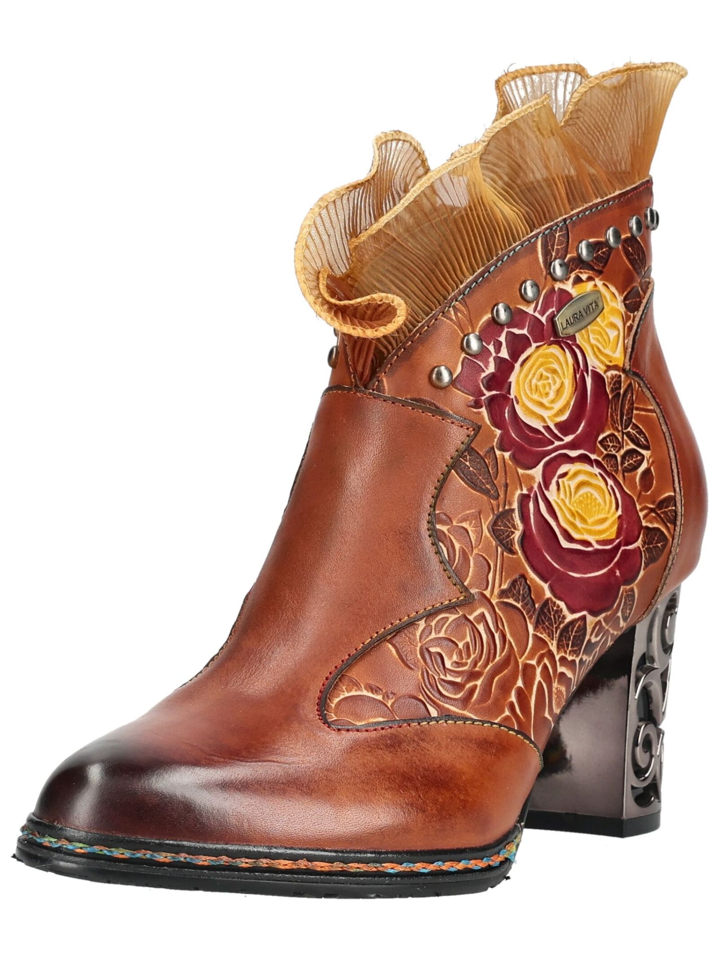 Ankle boots di Laura Vita in marrone: frontale