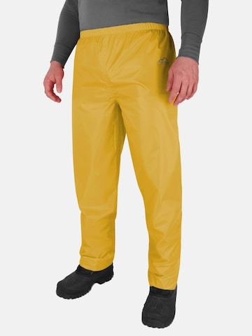 Regular Pantalon outdoor 'Portland' normani en jaune : devant