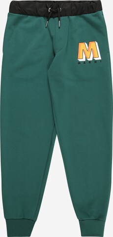 Effilé Pantalon Marni en vert : devant