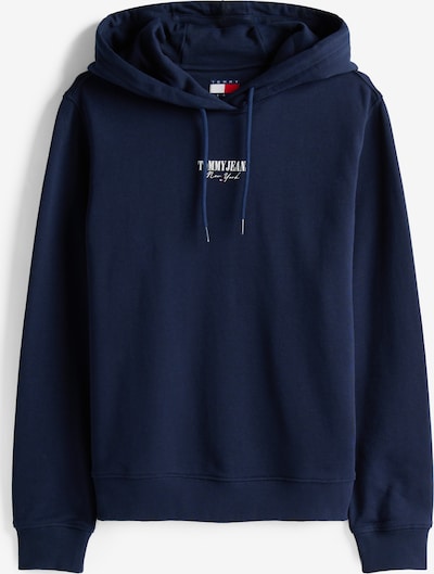Megztinis be užsegimo 'ESS' iš Tommy Jeans, spalva – tamsiai mėlyna / balta, Prekių apžvalga