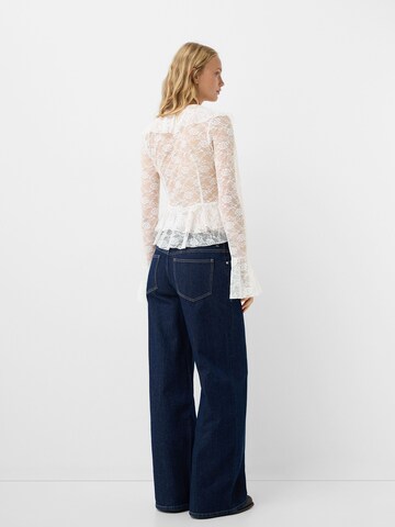 Bershka Bluse in Weiß