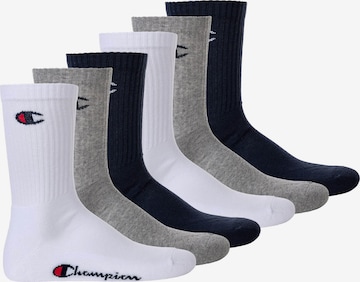 Champion Authentic Athletic Apparel Athletic Socks in Blue: front