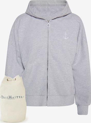 DreiMaster Maritim Sweatjacke in Grau: predná strana