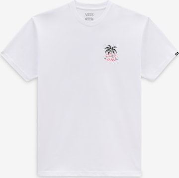 VANS - Camisa 'Heatwave Paradise' em branco: frente