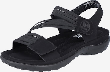 Rieker Sandali | črna barva: sprednja stran