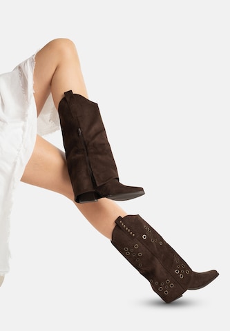 Salinyang Cowboylaarzen in Bruin