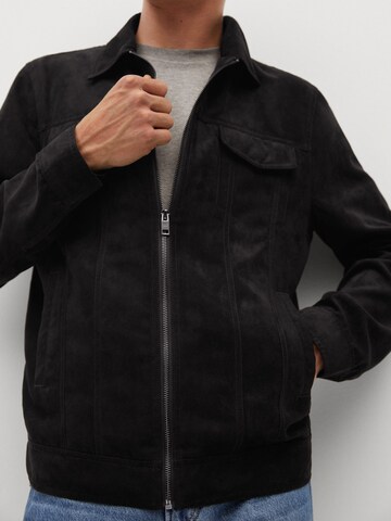 MANGO MAN Jacke 'Perusa' in Schwarz