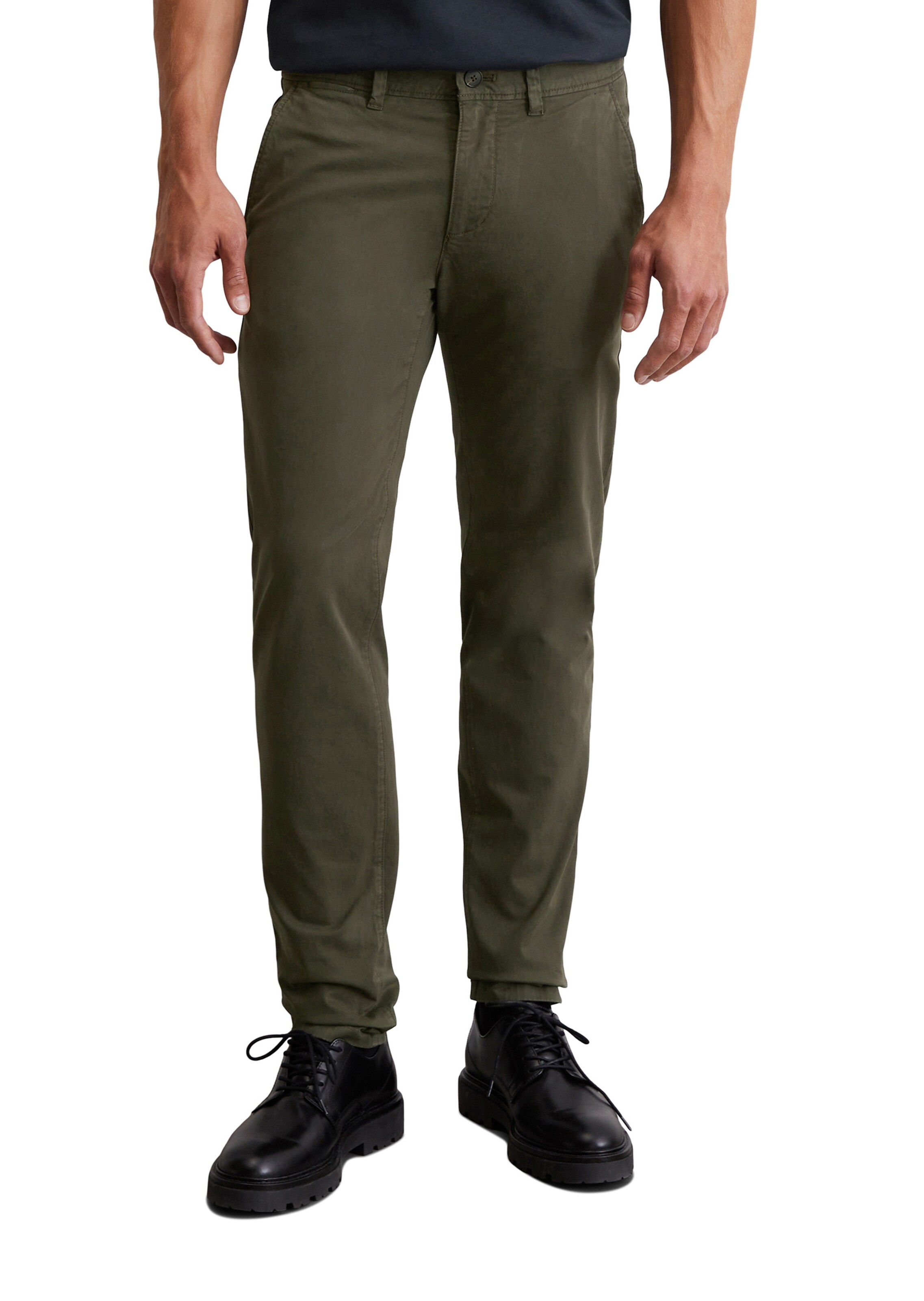 Marc O'Polo Regular Chino trousers 'Stig' in Green: front