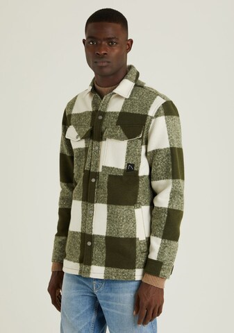 CHASIN' Regular fit Overhemd 'Porter Boucle' in Groen