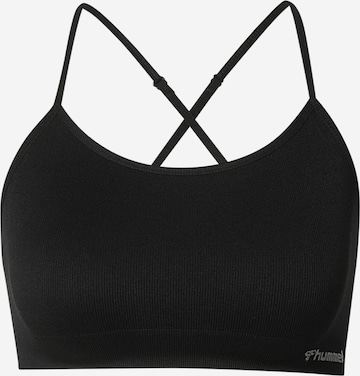 Hummel - Bustier Sujetador deportivo 'Juno' en negro: frente