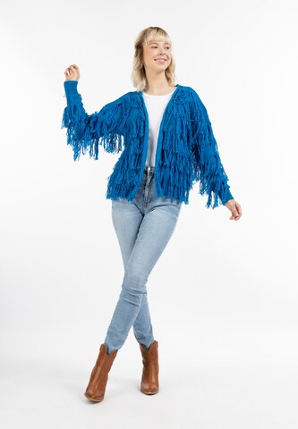 IZIA Knit Cardigan in Blue