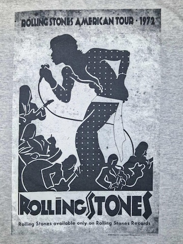 T-Shirt 'Rolling Stones American Tour 1972 Silhouette T-Shirt' THE ROLLING STONES en gris