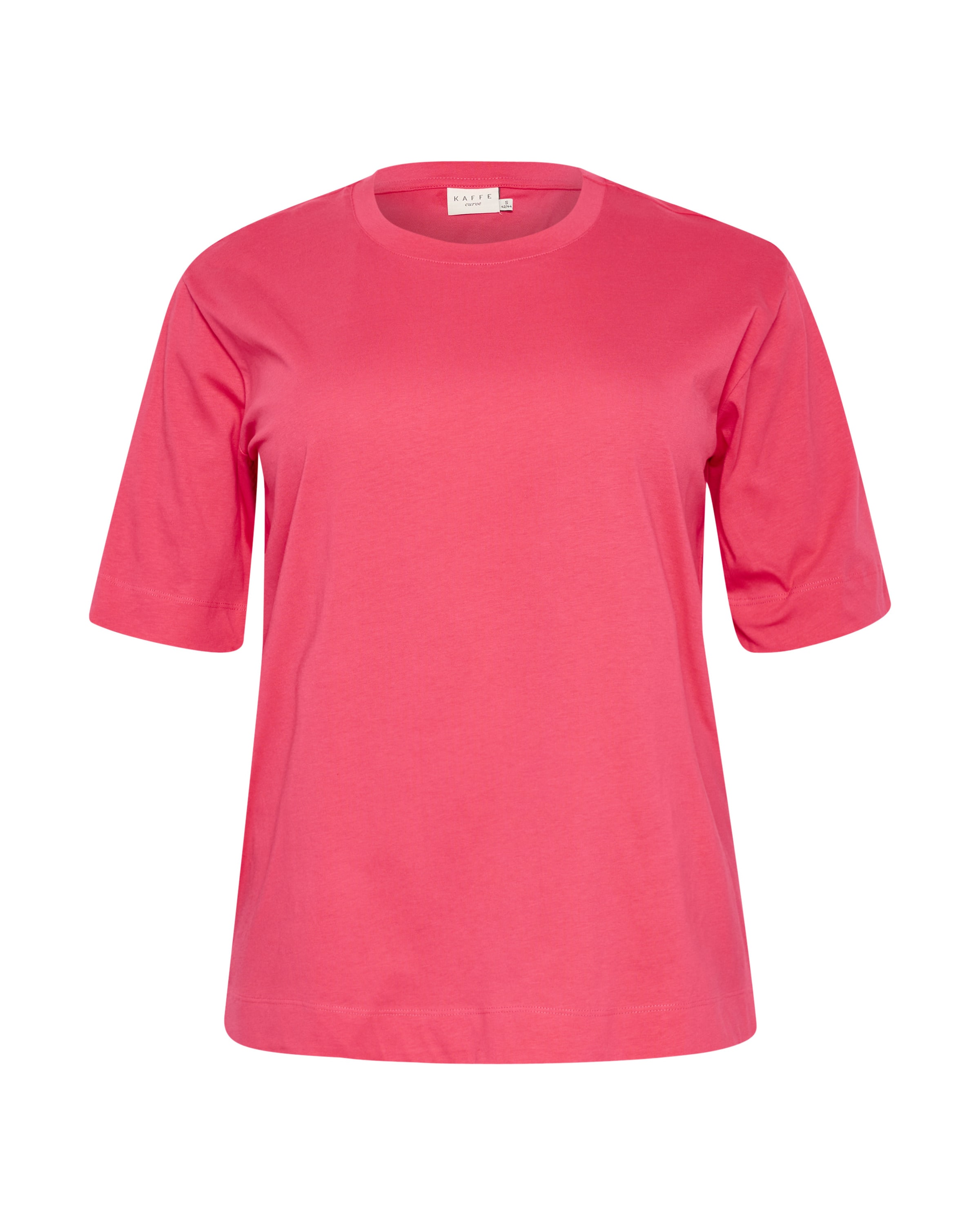 rozā KAFFE CURVE T-Krekls 'Mina': no priekšpuses