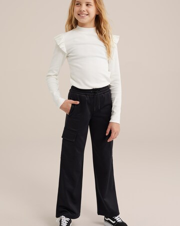 WE Fashion - regular Pantalón en negro