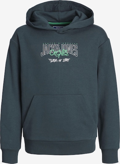 Jack & Jones Junior Sweatshirt 'Tribeca' in dunkelgrün / weiß, Produktansicht