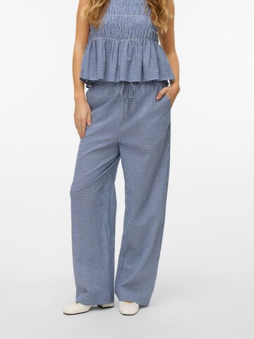 VERO MODA Regular Broek 'VMRoberta' in Blauw: voorkant