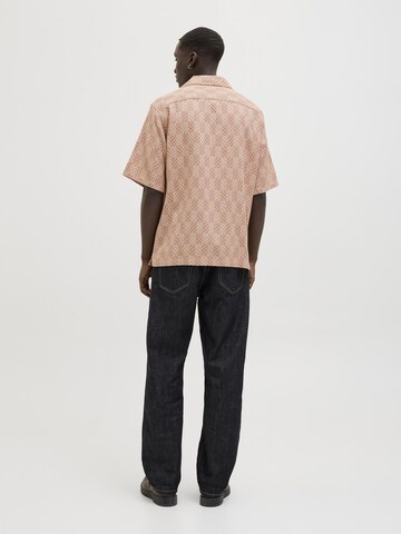 JACK & JONES Comfort fit Overhemd 'JPRBLUVincent' in Oranje