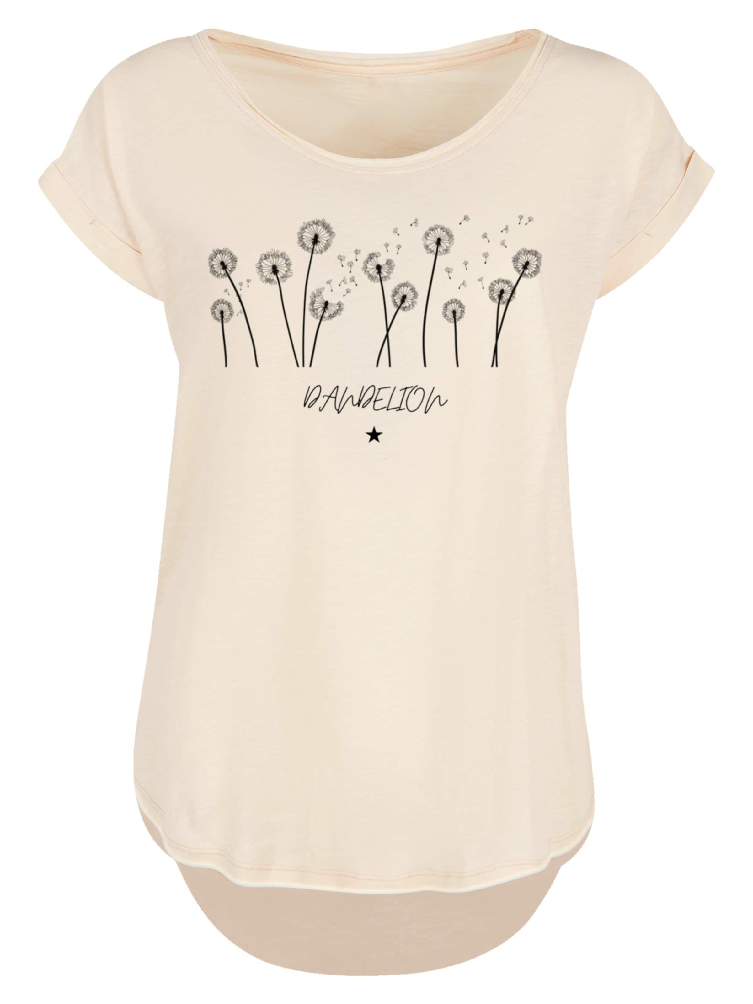 F4NT4STIC Shirt 'Dandelion Blume' in Beige: voorkant