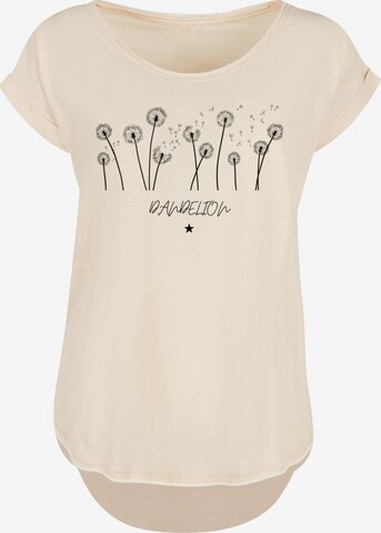 T-shirt 'Dandelion Blume' F4NT4STIC en beige : devant