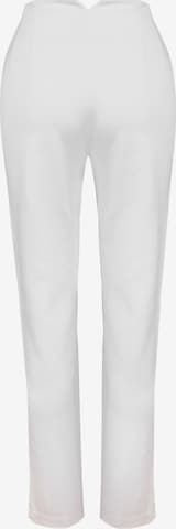 Giorgio di Mare Slimfit Παντελόνι πλισέ 'Petronella' σε λευκό