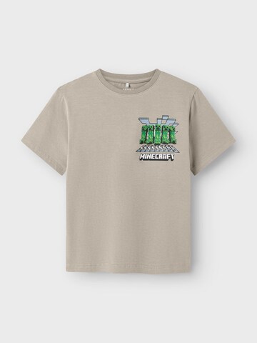 T-Shirt 'Minecraft' NAME IT en beige