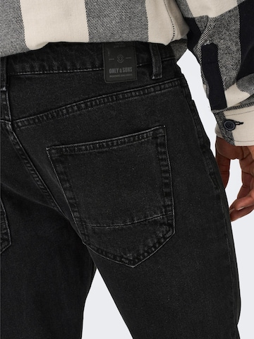 Only & Sons Regular Jeans 'Avi Beam' i svart