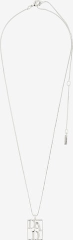 Pilgrim Necklace 'Love Tag' in Silver: front