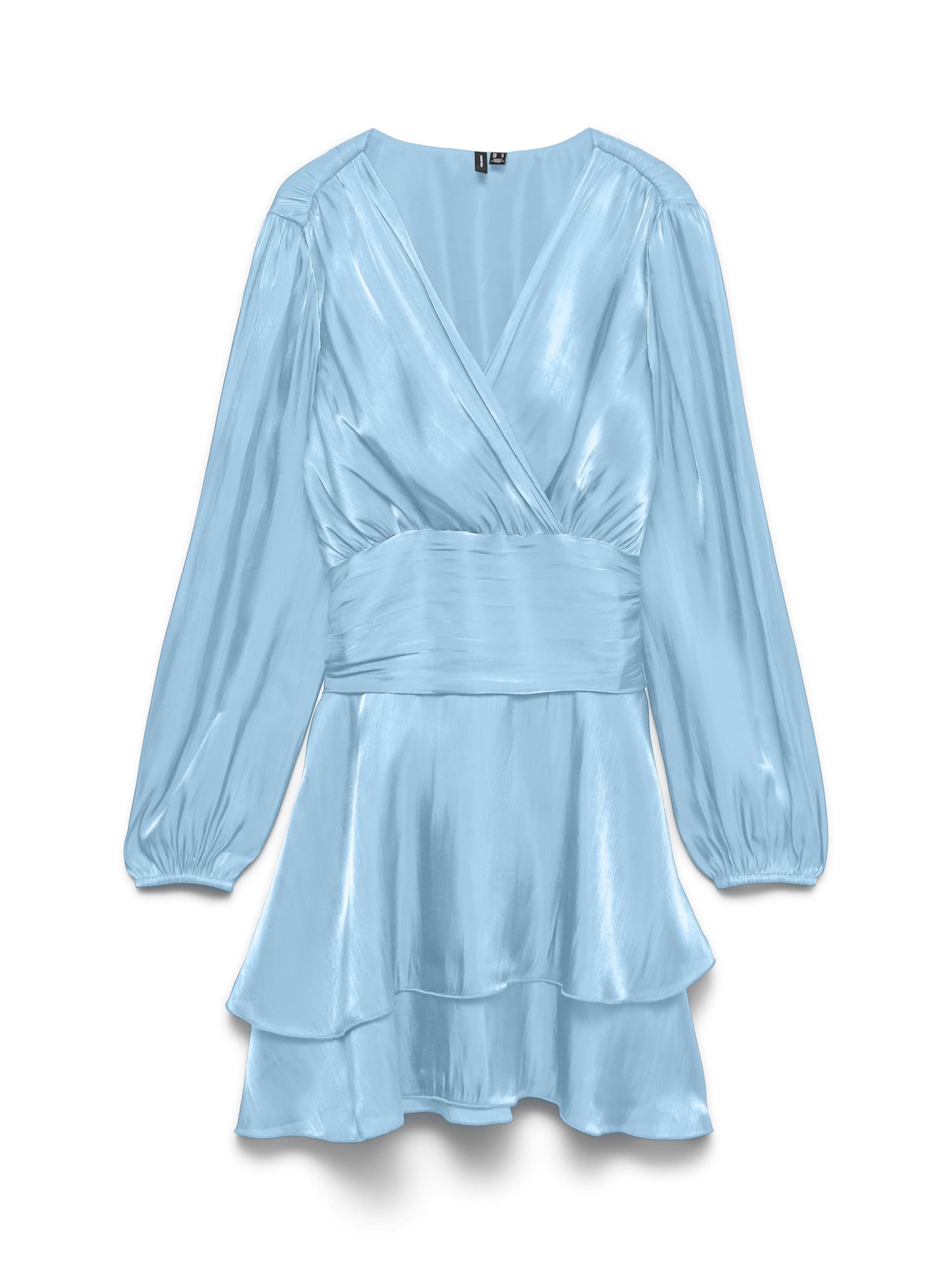 Robe de cocktail 'VMPolly' VERO MODA en bleu : devant