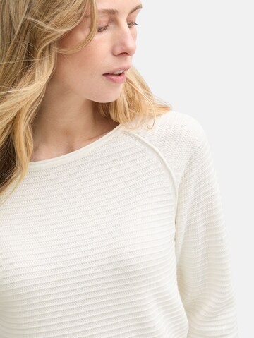 Pull-over TOM TAILOR en blanc