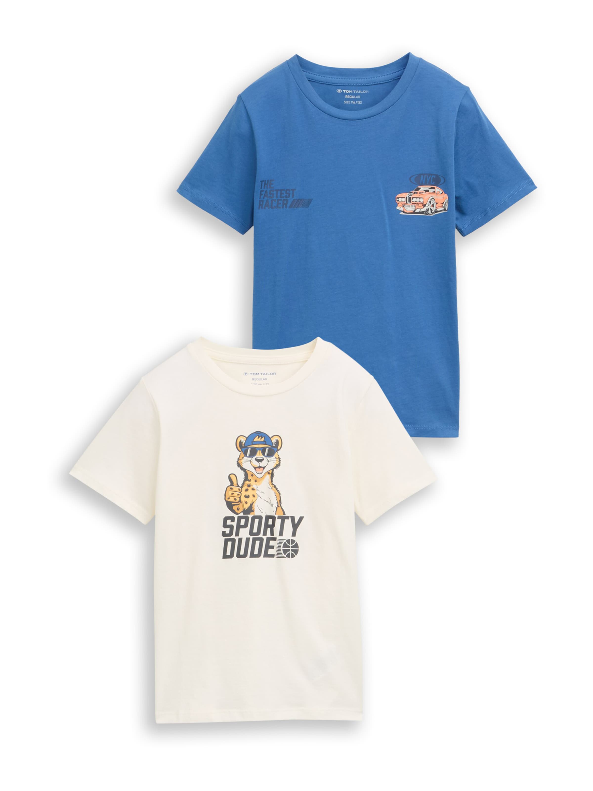 TOM TAILOR Shirt in Blue: front