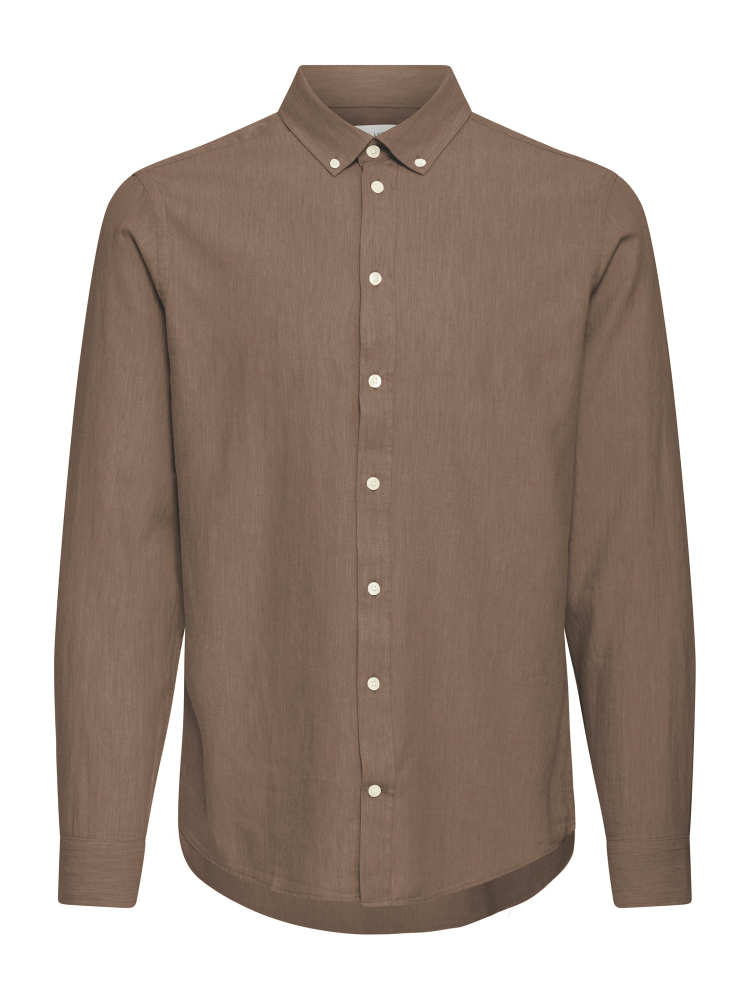 Casual Friday Button Up Shirt 'CFAnton' in Brown: front