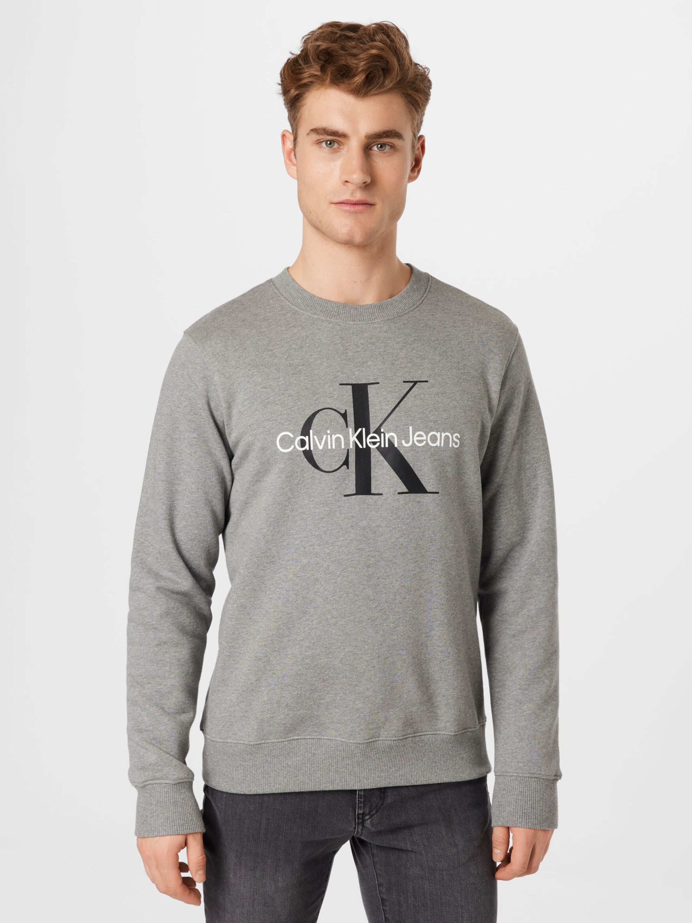 Calvin Klein Jeans Sweatshirt in Grey | ABOUT YOU Calvin Klein Jeans Sweatshirt in Grey | ABOUT YOU