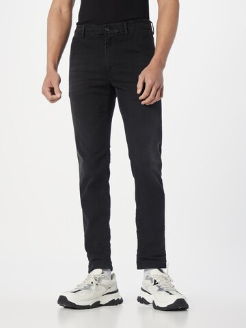 REPLAY Skinny Jeans 'BRAD' in Zwart: voorkant