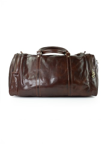 Sac week-end 'JULIAN' lePelou en marron : devant