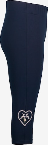 Ulla Popken Skinny Leggings in Blue