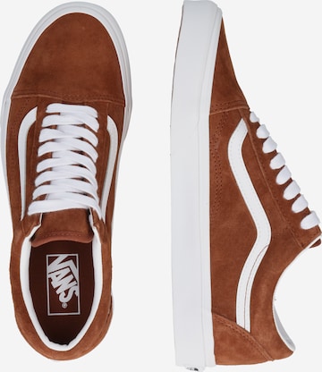 VANS حذاء رياضي بلا رقبة 'Old Skool' بلون بني