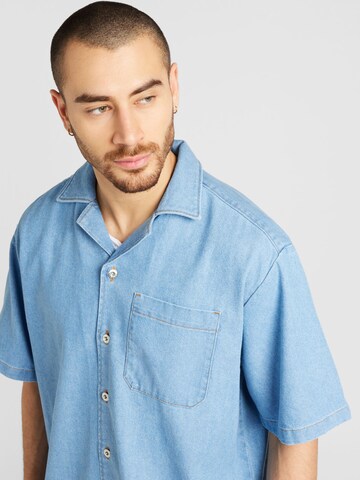 HUGO - Regular Fit Camisa 'Eligino' em azul