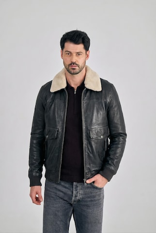 FREAKY NATION Prehodna jakna 'Maverik' | črna barva: sprednja stran