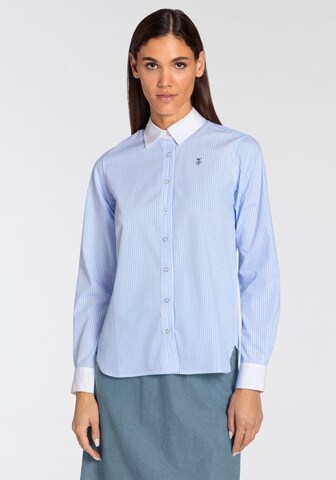 DELMAO Bluse in Blau