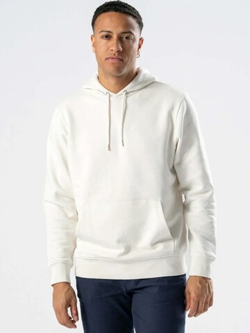 TEESHOPPEN Sweater ' Sweatshirt Hoodie ' in White: front