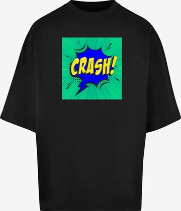 Maglietta 'Crash' di Merchcode in nero: frontale