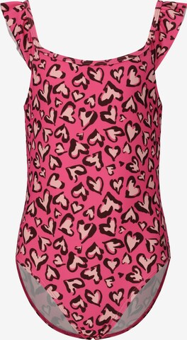 ZigZag Swimsuit 'Carly' in Pink: front