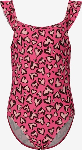 ZigZag Swimsuit 'Carly' in Pink: front