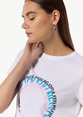 T-shirt comma casual identity en blanc