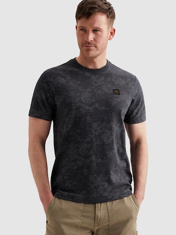 PME Legend Shirt 'PME LEGEND - T-shirt in slub cotton with allover print' in Grau: Vorderseite