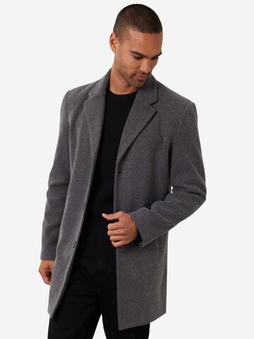 Threadbare Mantel 'Espino' in Grau: Vorderseite